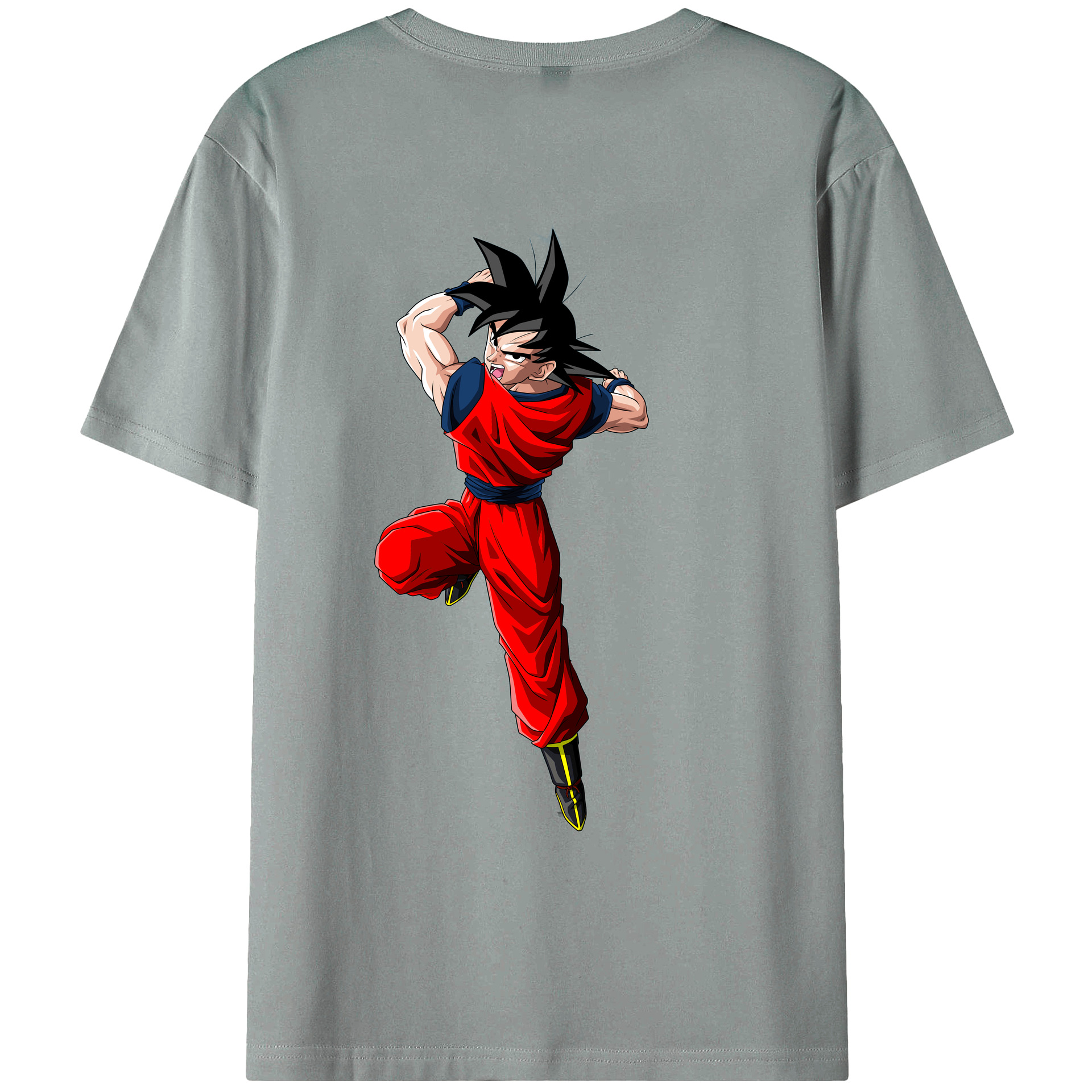 （画像用） ドラゴンボール 孫悟空（そん ごくう）Son Goku カカロット DRAGON BALL Kakarotto 綿100％ メンズ半袖Tシャツ（バックプリント） 通気性
